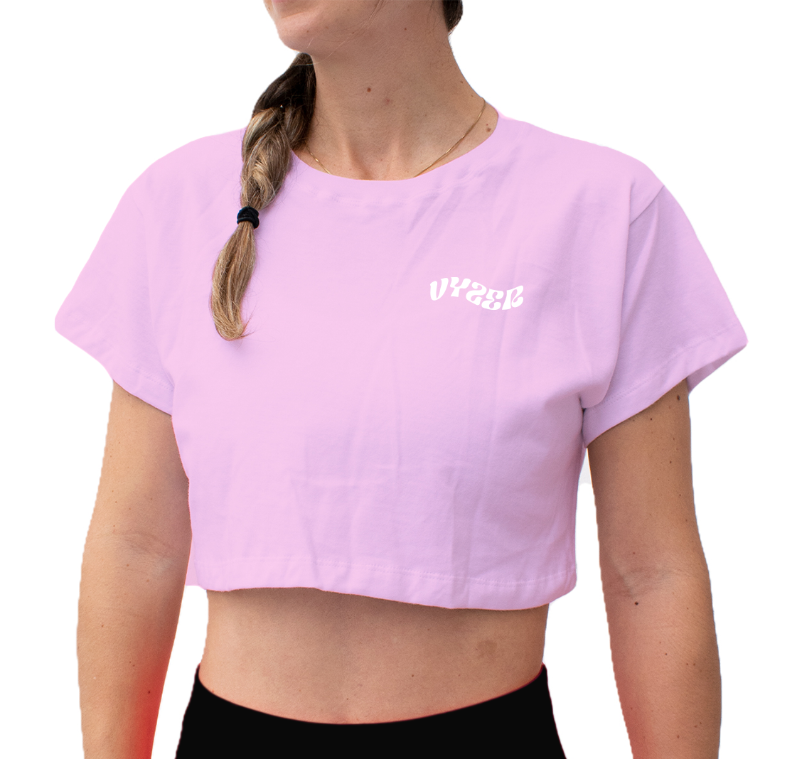 Crop Top Vyzer Rosa Pastel