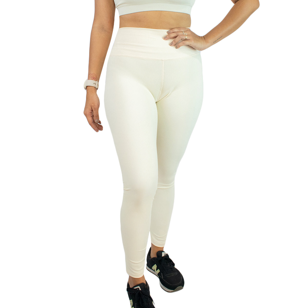 Legging Ribbed Crema