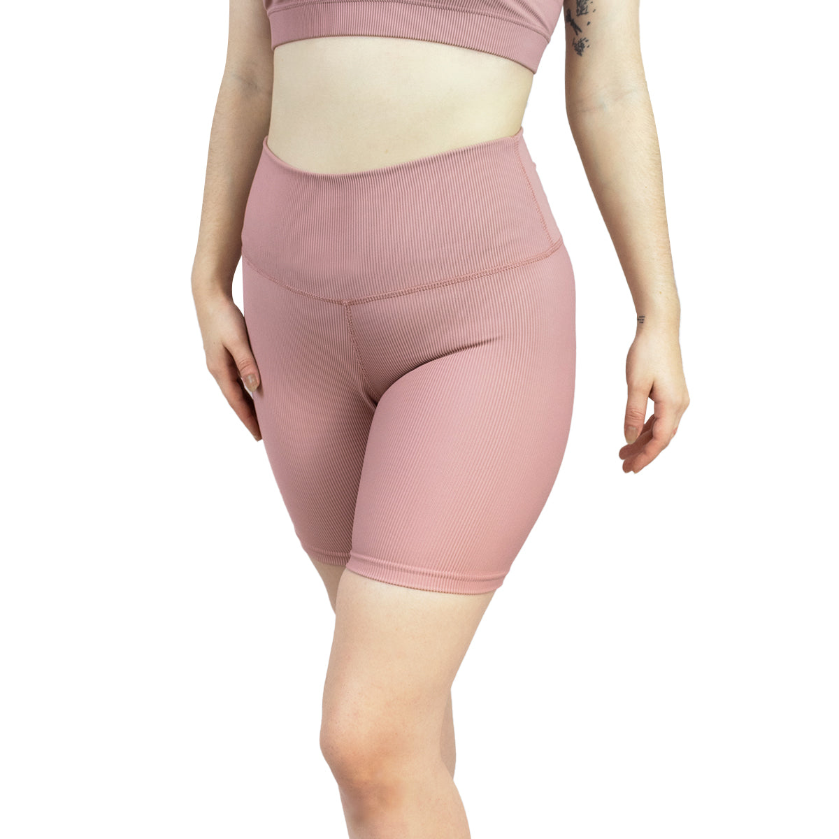 Biker Short Ribbed Rosé