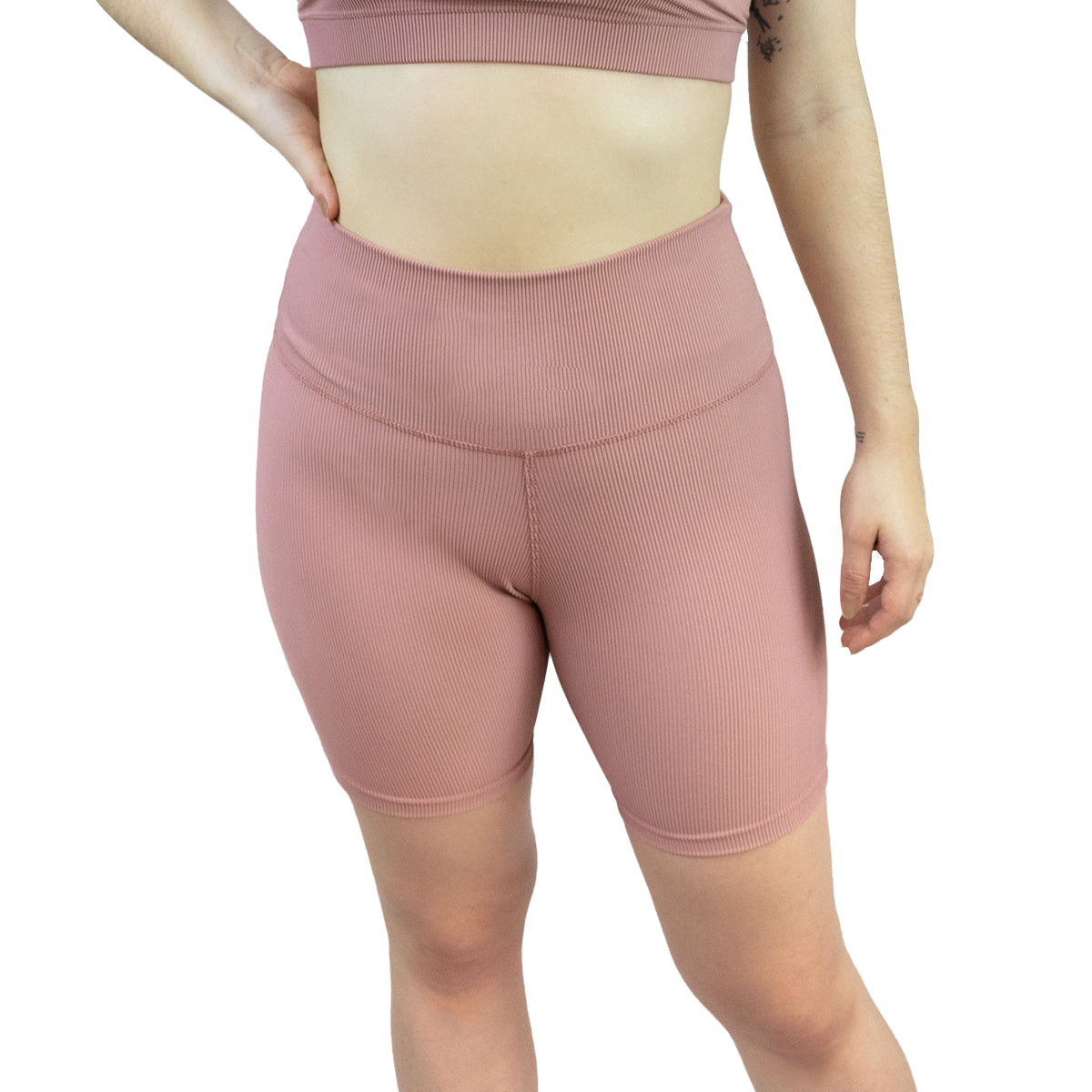 Biker Short Ribbed Rosé