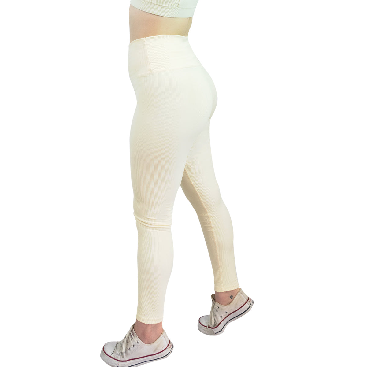 Legging Ribbed Crema