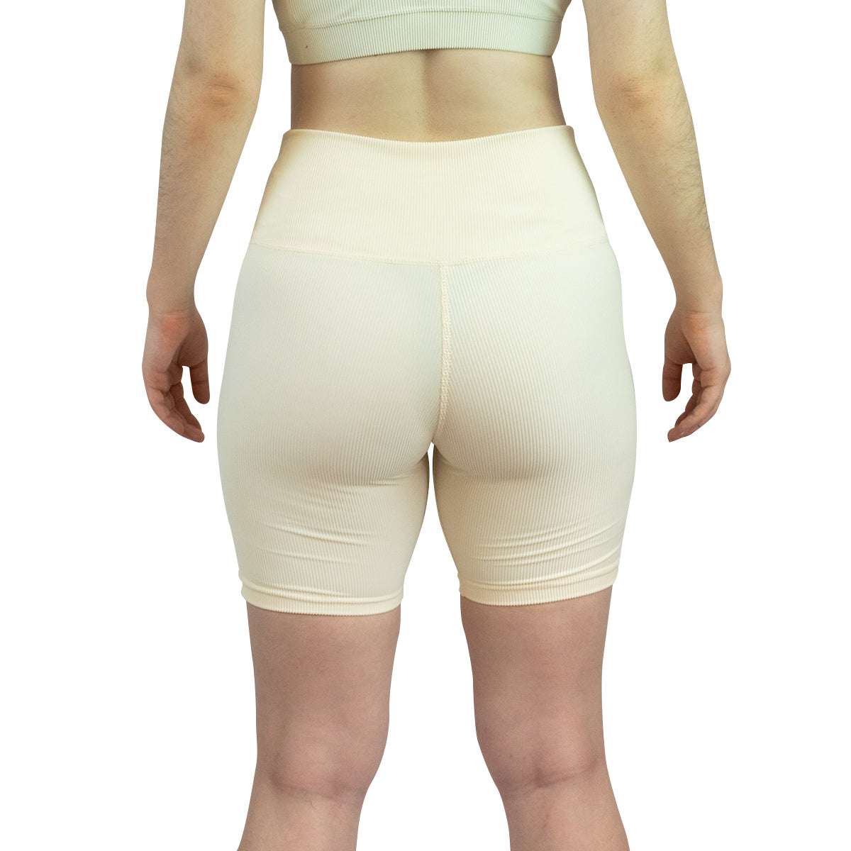 Biker Short Ribbed Crema