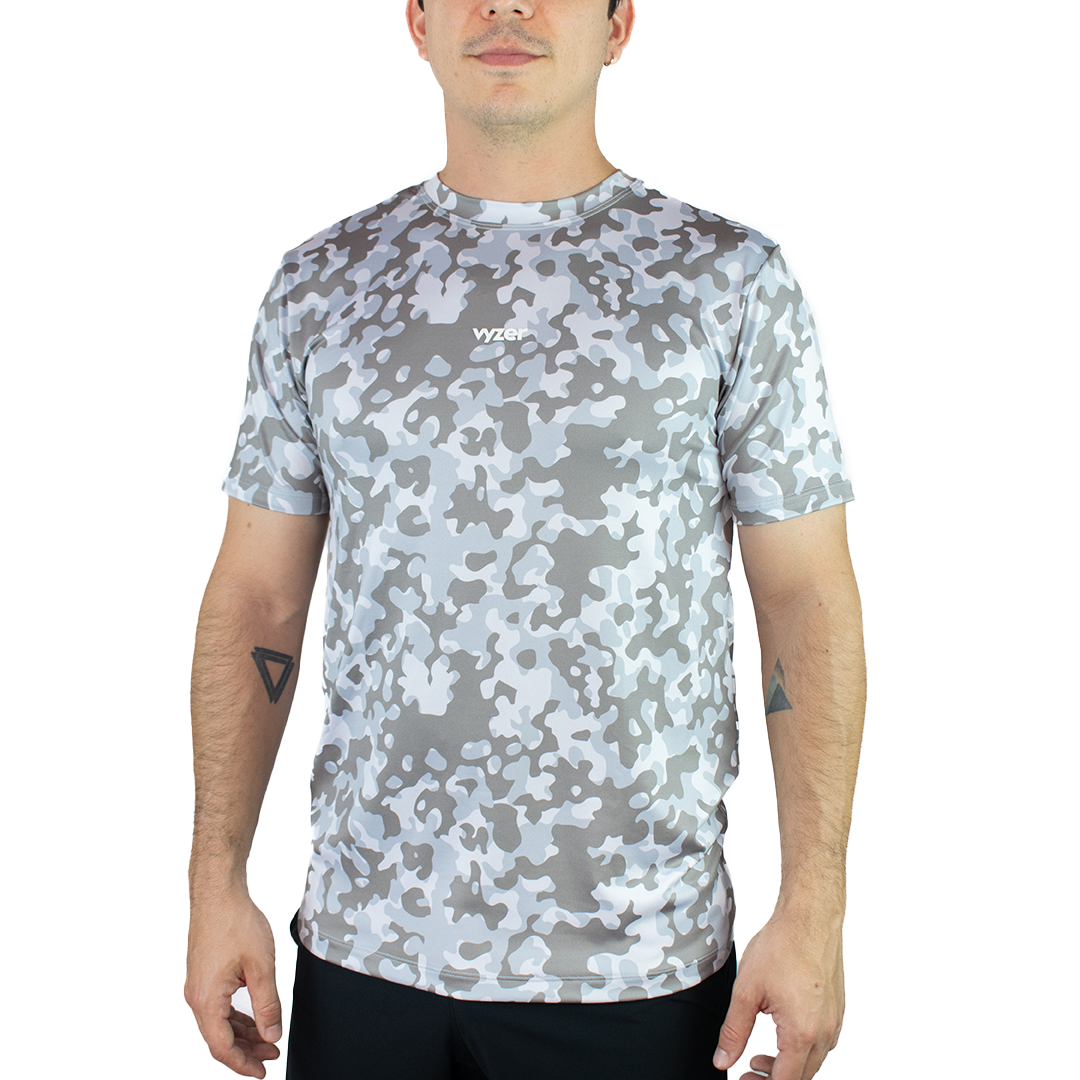 Camiseta de Entrenamiento Camuflada Gris